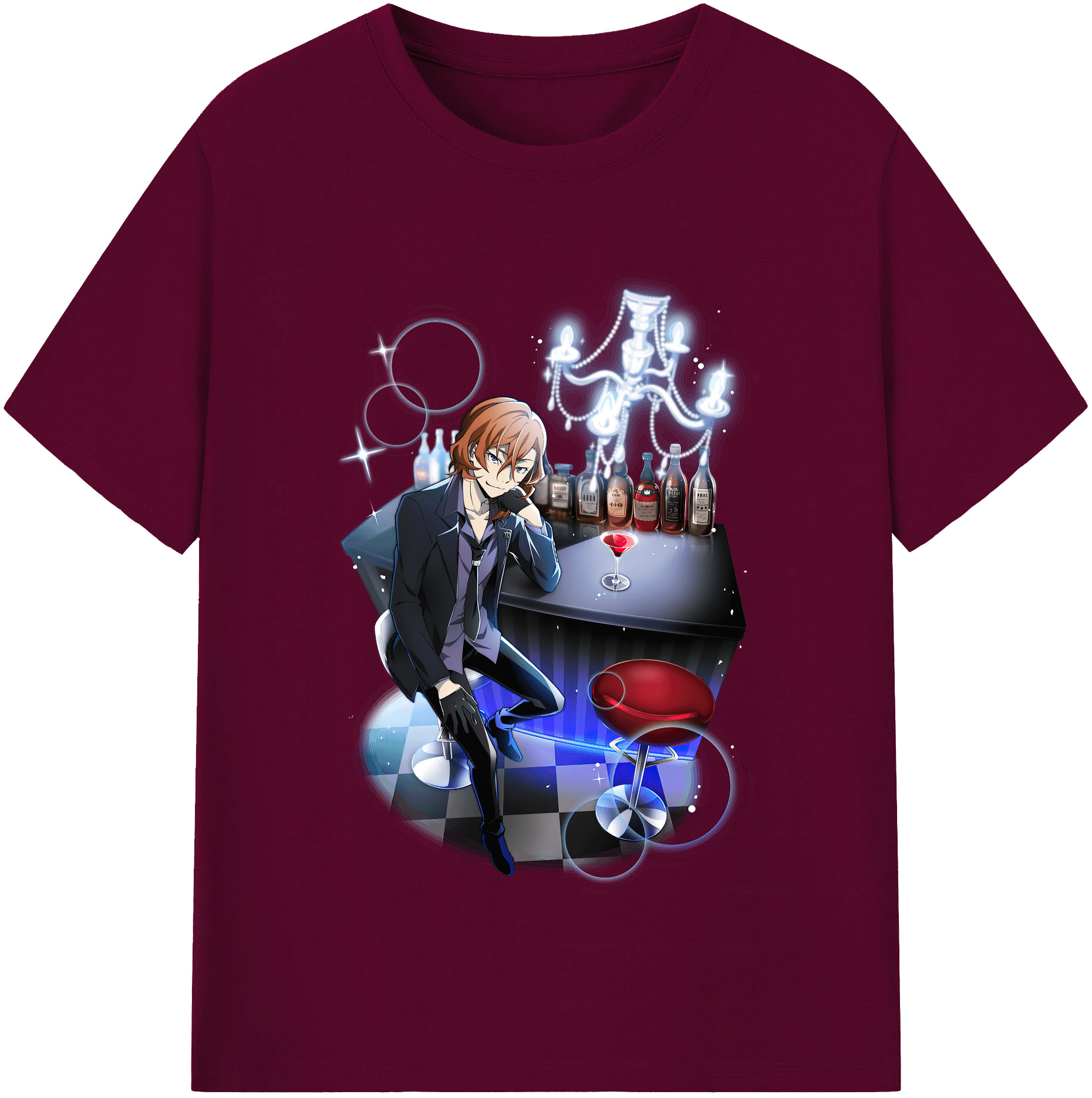 （画像用） 文豪ストレイドッグス Bungo Stray Dogs レディースカジュアルプリントTシャツ（綿100％）